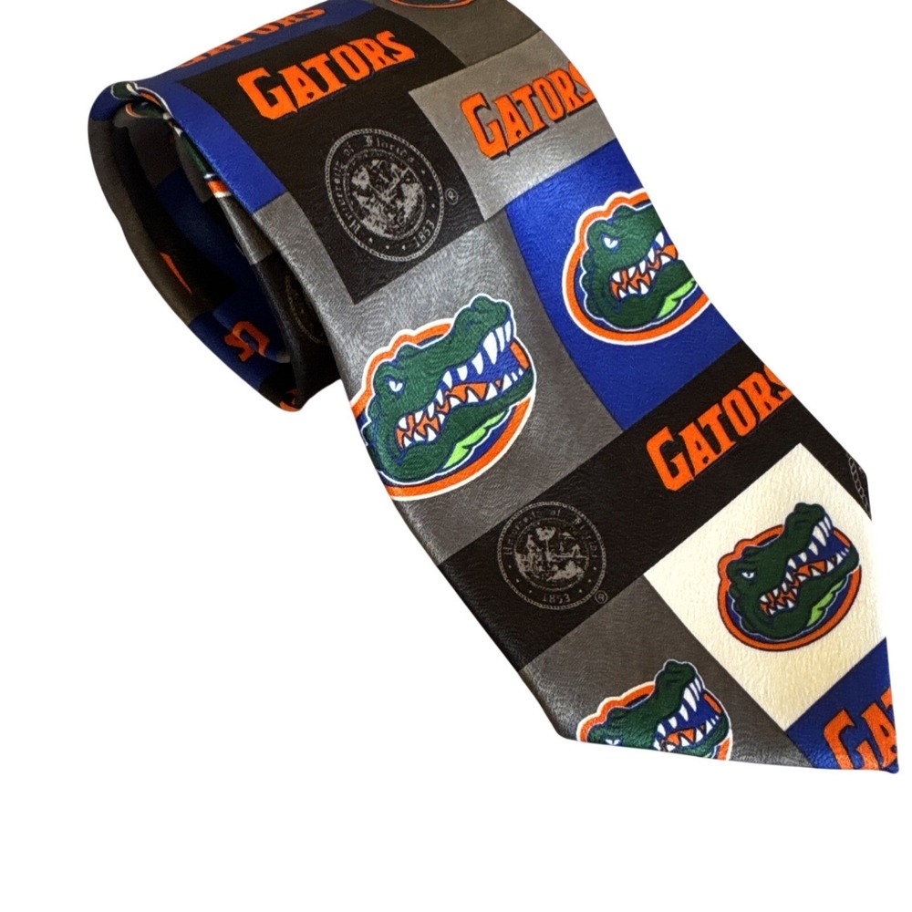 Ralph Marlin UF Florida Gators Neck Tie Blue/ Orange  Collegiate GATORS‎